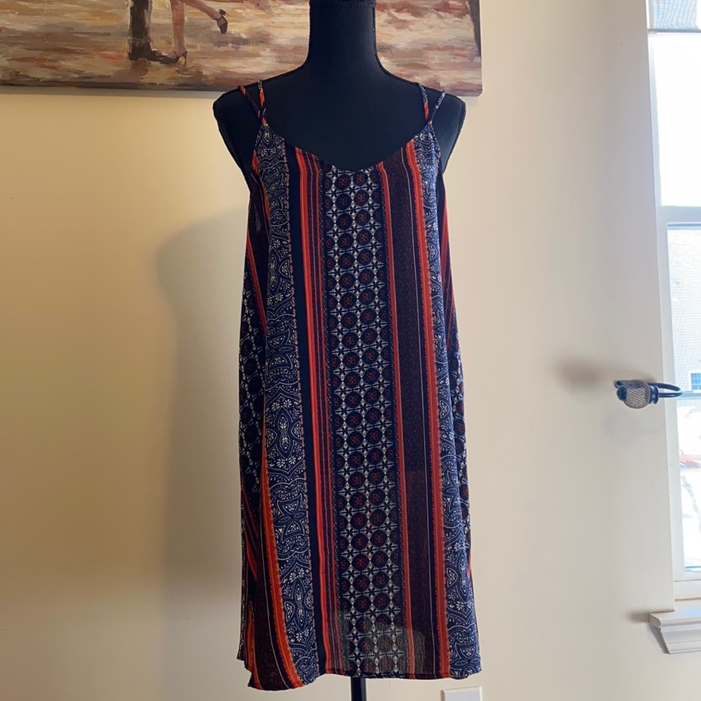 Living doll multi colored mini dress